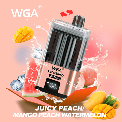 WGA Legend Ultra 30000 Puffs Juicy Peach and Mango Peach Watermelon Flavours