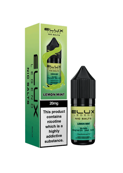 Elux Legend Nic Salts E-Liquid Lemon Mint Flavour 