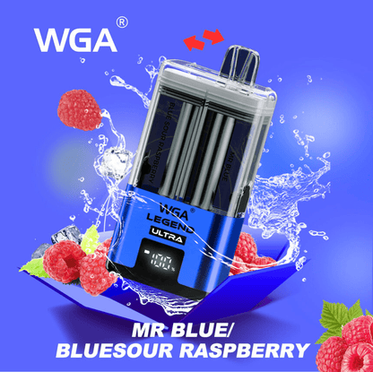 WGA Legend Ultra 30000 Puffs Mr Blue & Bluesour Raspberry Flavours