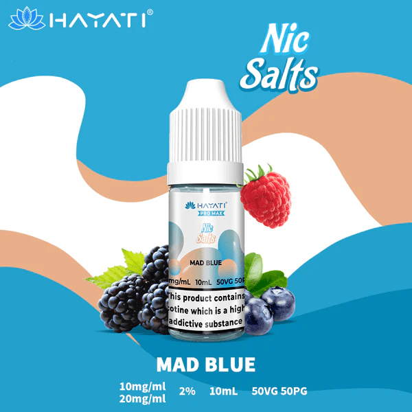 Hayati Pro Max Nic Salt E-Liquids Mad Blue Flavour