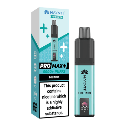 Hayati Pro Max+ Plus 6000 Puffs Disposable Vape Mr Blue Flavour