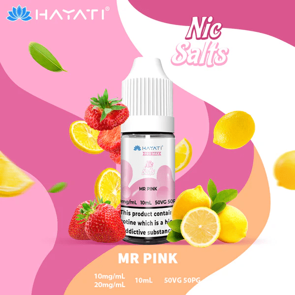 Hayati Pro Max Nic Salt E-Liquids Mr Pink Flavour