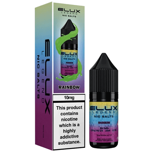 Elux Legend Nic Salts E-Liquid Rainbow Flavour