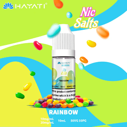 Hayati Pro Max Nic Salt E-Liquids Rainbow Flavour