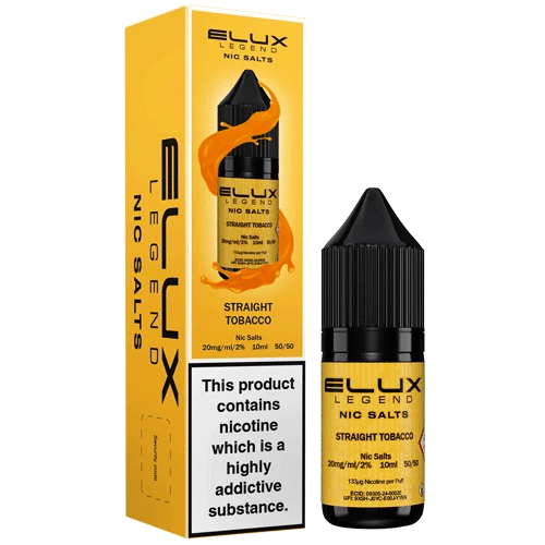 Elux Legend Nic Salts E-Liquid Straight Tobacco Flavour