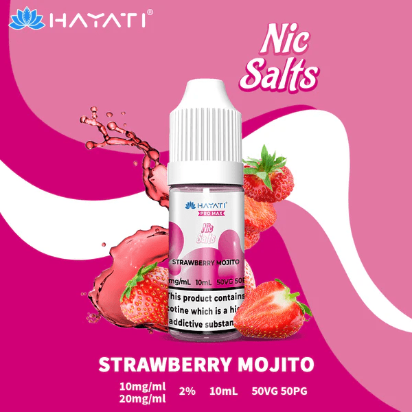 Hayati Pro Max Nic Salt E-Liquids Strawberry Mojito Flavour