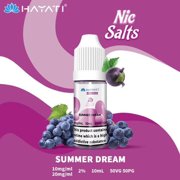 Hayati Pro Max Nic Salt E-Liquids Summer dream Flavour