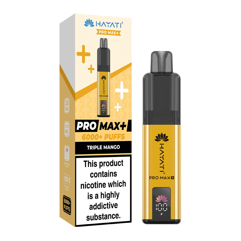 Hayati Pro Max+ Plus 6000 Puffs Disposable Vape Triple Mango Flavour