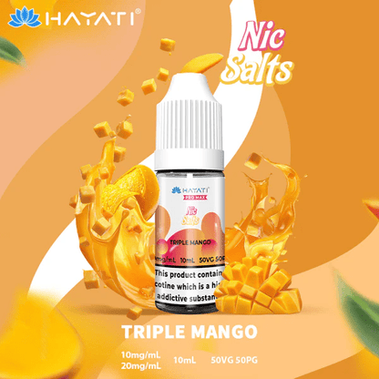 Hayati Pro Max Nic Salt E-Liquids Triple Mango Flavour