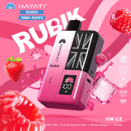 Hayati Rubik 7000 Puffs Prefilled Pod Kit Vim Ice Flavour