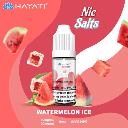 Hayati Pro Max Nic Salt E-Liquids Watermelon Ice Flavour