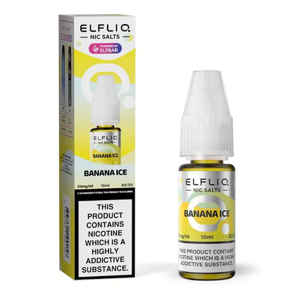 ELFLIQ Nic Salts E-liquid Banana Ice Flavour