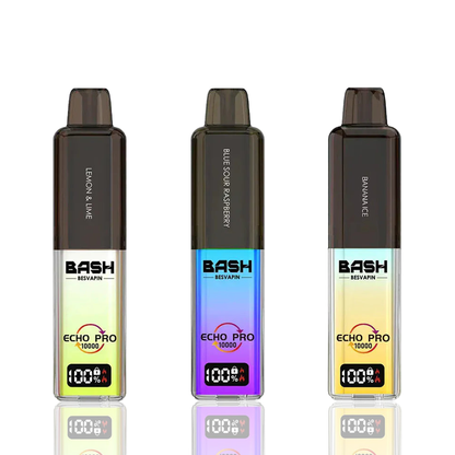 Three Bash Eco nano 10k Devices on a white background.