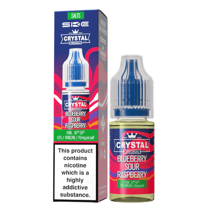 SKE Crystal Original Nic Salts Blue Sour Raspberry Flavour