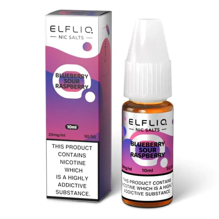 ELFLIQ Nic Salts E-liquid Blueberry Sour Raspberry Flavour