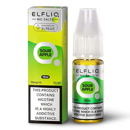 ELFLIQ Nic Salts E-liquid Sour apple flavour