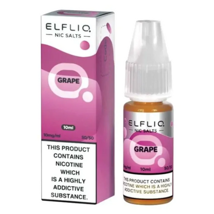 ELFLIQ Nic Salts E-liquid Grape Flavour