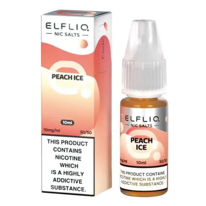 ELFLIQ Nic Salts E-liquid Peach Ice Flavour