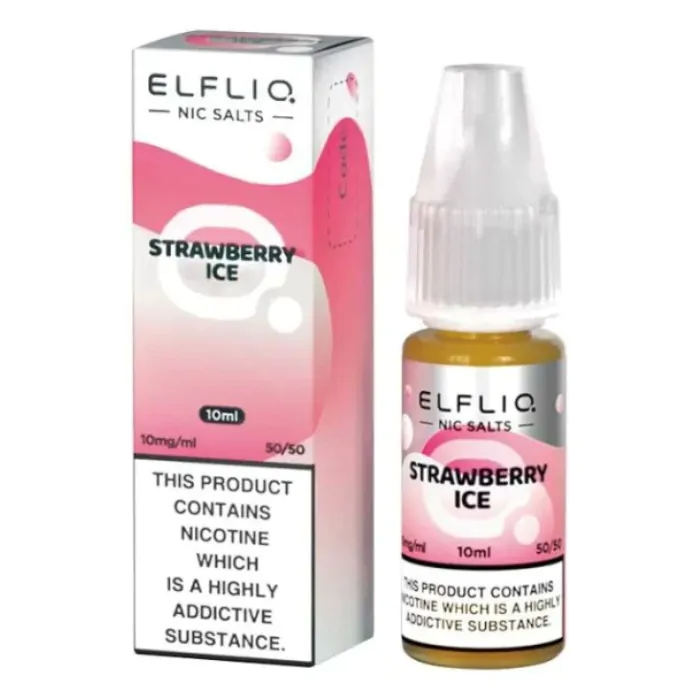 ELFLIQ Nic Salts E-liquid Strawberry Ice Flavour