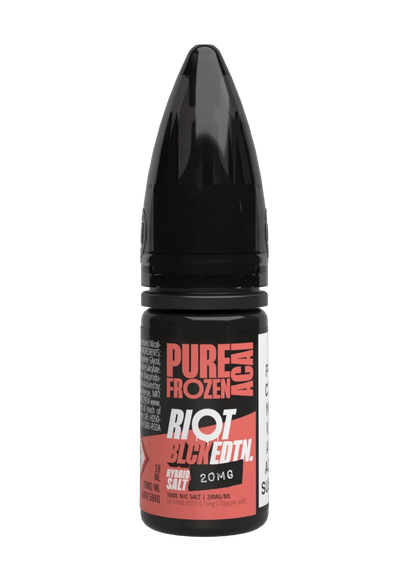 Riot Squad Black Edition Nic Salts Pure Frozen Acai Flavour