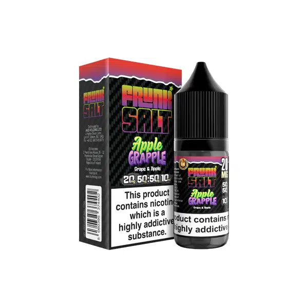 Frunk Salts 10ml Nic Salt E-Liquid Apple Grape Flavour