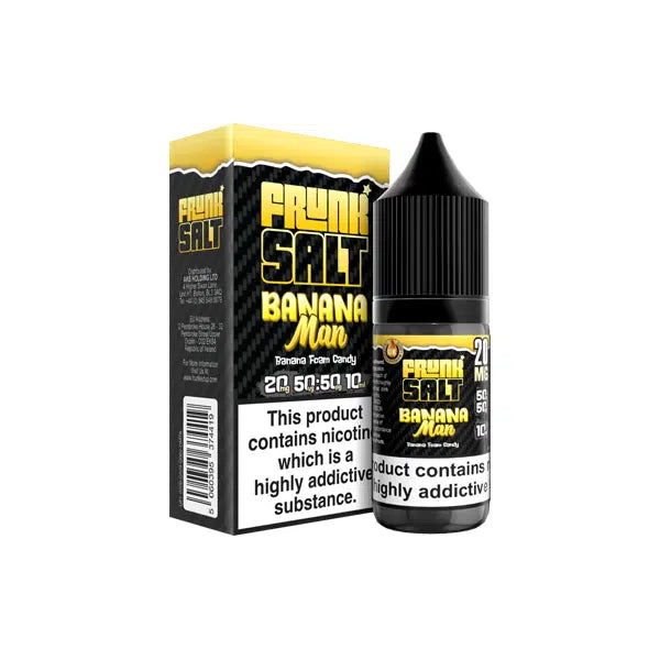 Frunk Salts 10ml Nic Salt E-Liquid Banana Man Flavour