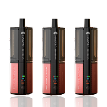 Three Hayati Pro Ultra Shisha 30k vape devices on a white background