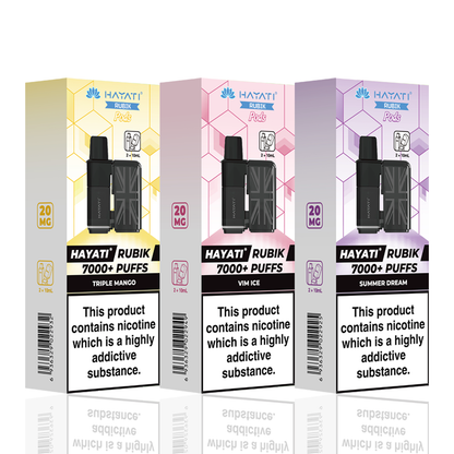 Hayati Rubik 7000 Puffs Replacement Pods & Refill Cartridge