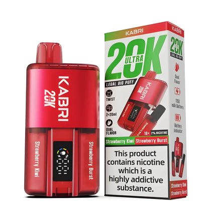 Kabri Ultra 20k Strawberry Kiwi & Strawberry Burst