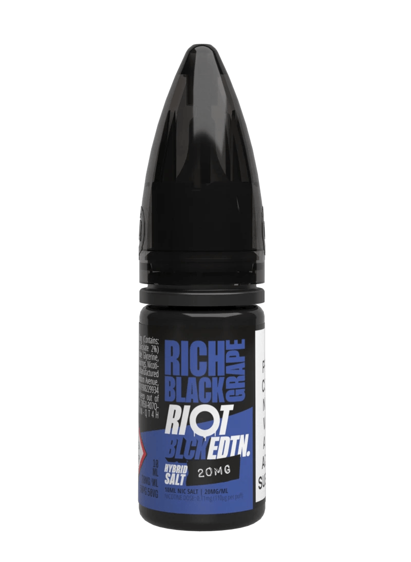 Riot Squad Black Edition Nic Salts Rich Black Grape Flavour