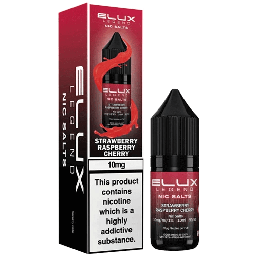 Elux Legend Nic Salts E-Liquid Strawberry Raspberry Cherry Flavour