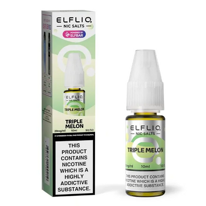 ELFLIQ Nic Salts E-liquid Triple Melon Flavour