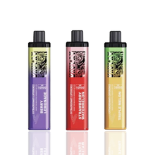 Three Vaplay 10000 vape devices with different flavors on a white background