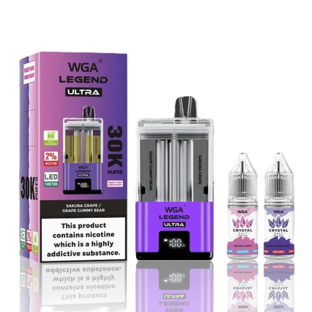 WGA Legend Ultra 30k Puffs now available at vape ease uk